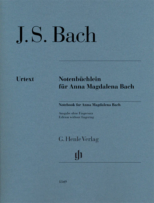 Bach: Notebook for Anna Magdalena Bach (Without Fingering)