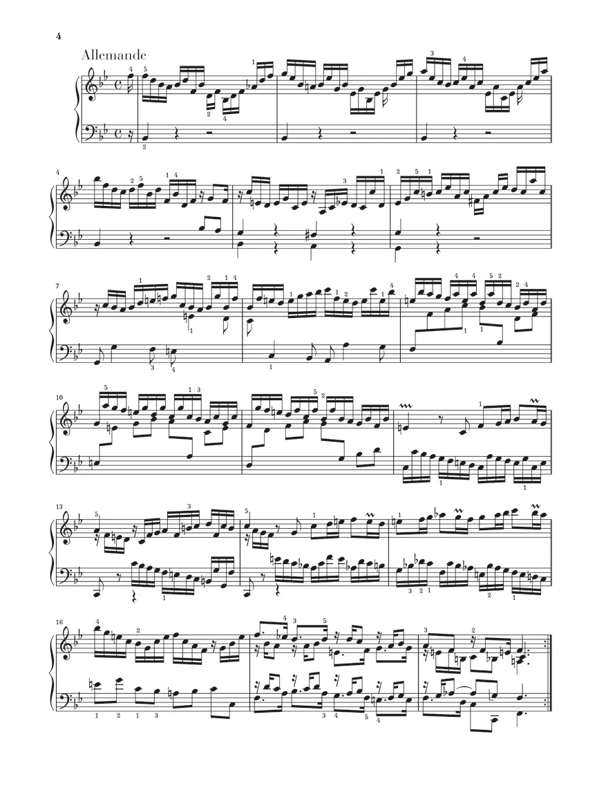 Bach: Partita 1 B flat major BWV 825 - Image 3