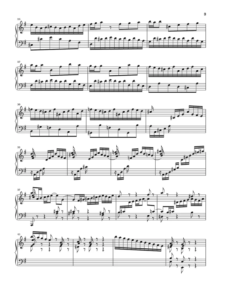 Bach: Partita 5 G major BWV 829 (Without Fingering) - Image 3