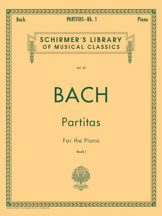 Bach Partitas - Book 1 Piano Solo