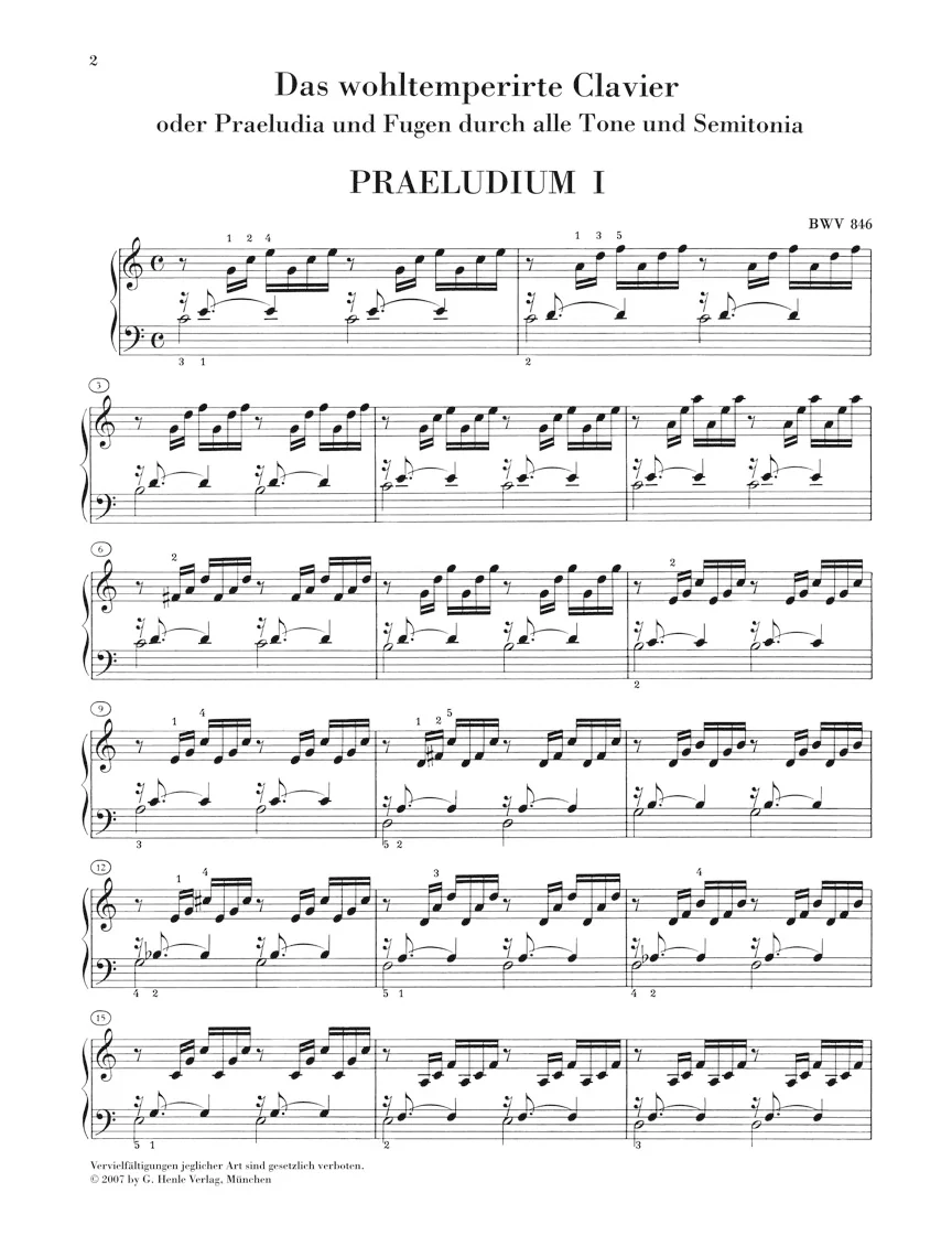 Bach: Prelude and Fugue in C major BWV 846 - Image 2