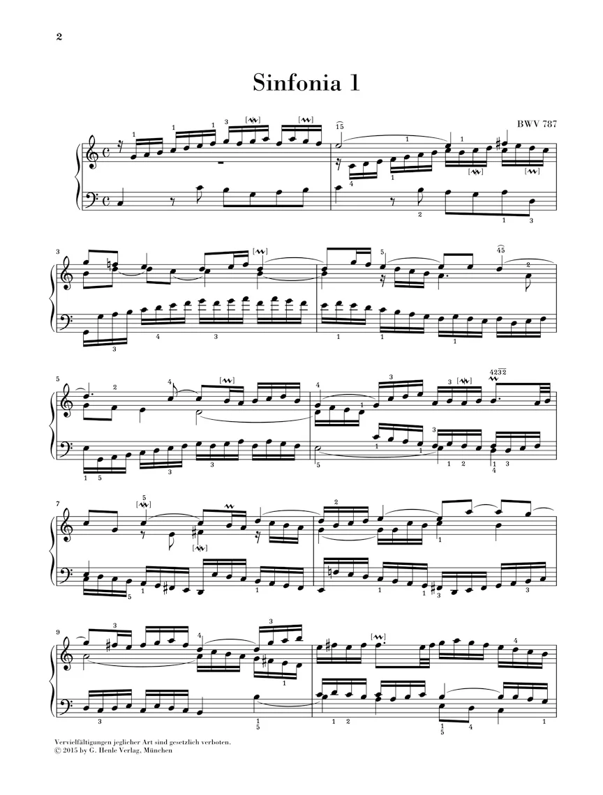 Bach: Sinfonias (Three Part Inventions) - Image 2