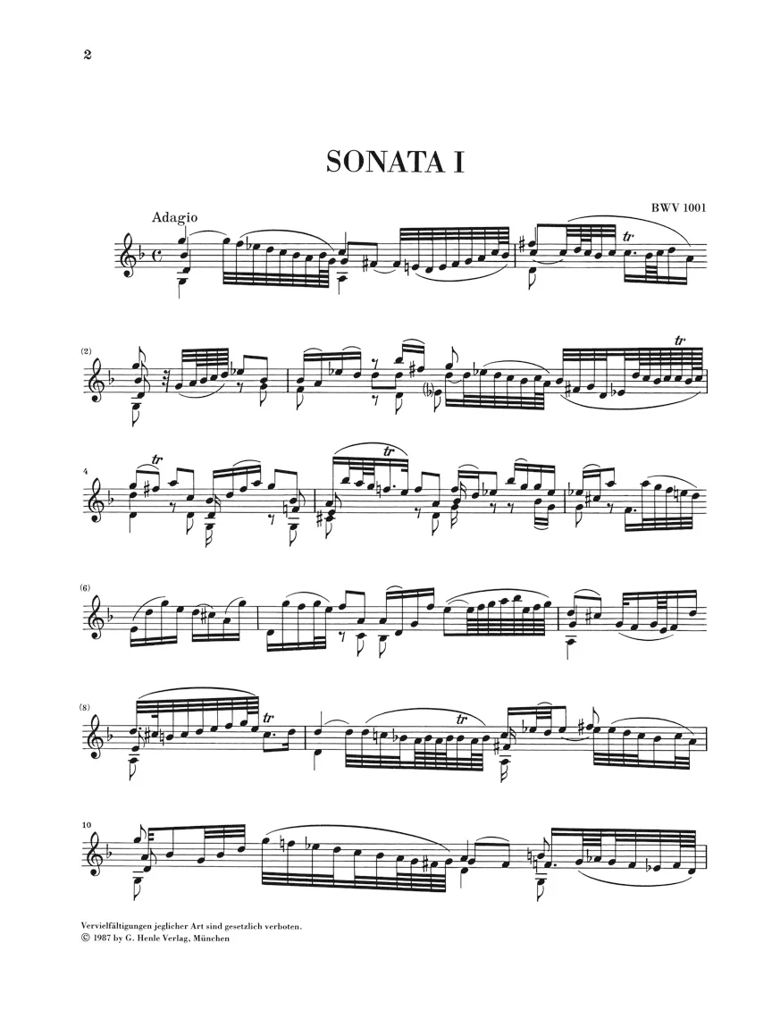 Bach: Six Sonatas and Partitas BWV 1001-1006 for Violin solo - Image 2