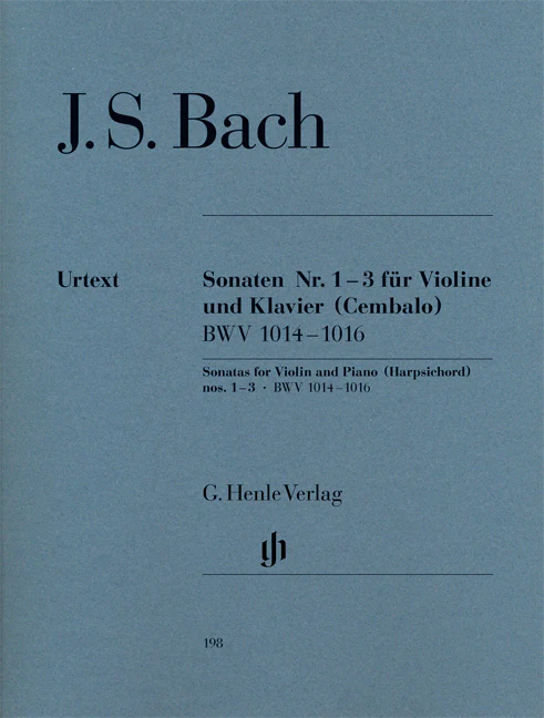 Bach: Sonatas for Violin and Piano (Harpsichord) Nos. 1-3 BWV 1014-1016