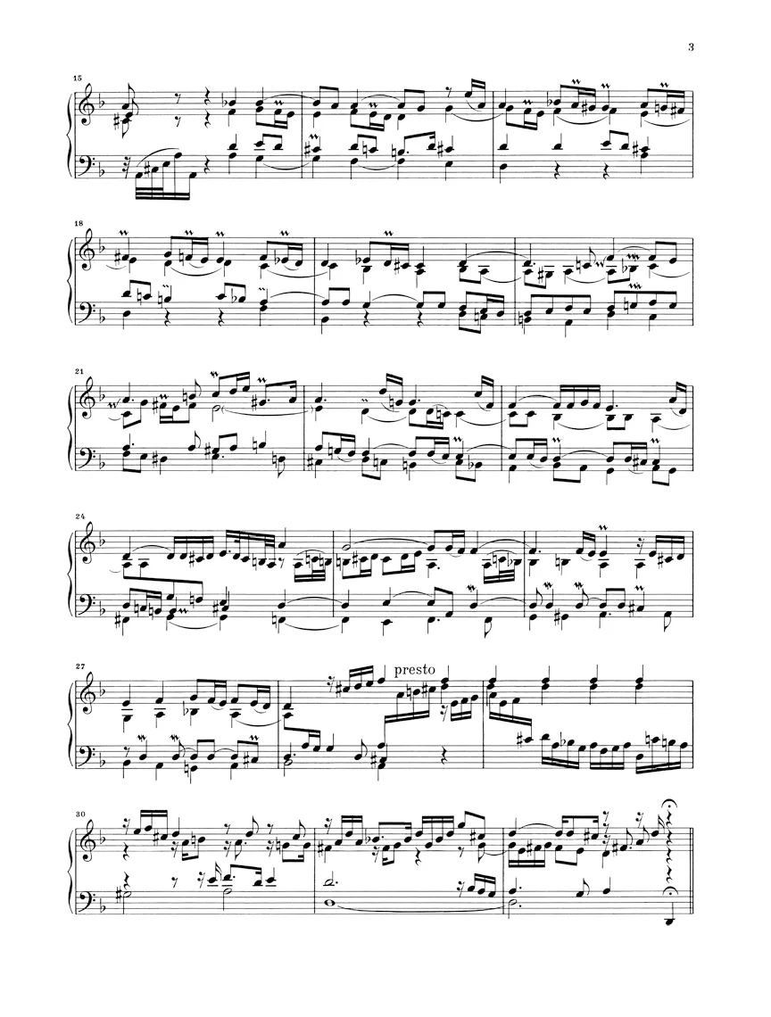 Bach: Toccatas BWV 910-916 (Without Fingering) - Image 3
