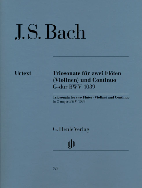 Bach: Trio Sonata for two Flutes (Violins) and Continuo in G major BWV 1039