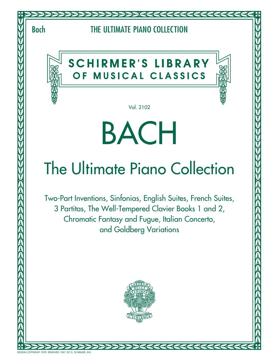 Bach - Ultimate Piano Collection - Schirmer's Library of Musical Classics