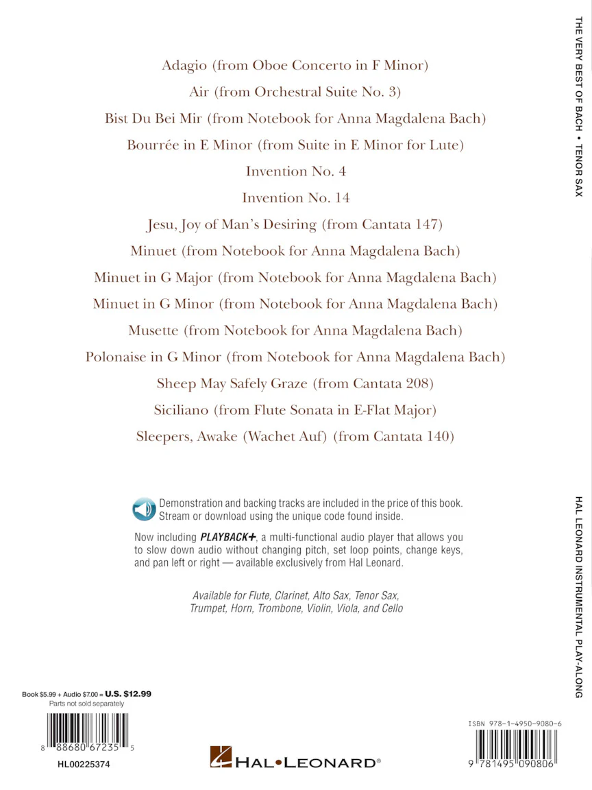 Bach, Very Best of - Instrumental Play-Along - Image 4