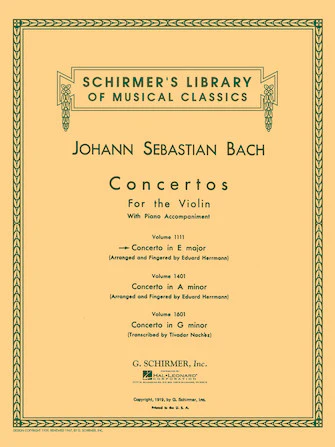 Bach Concerto in E Major