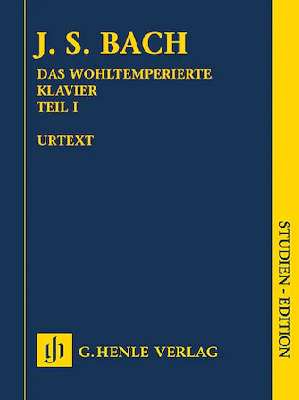 Bach: The Well-Tempered Clavier Part I without fingering (Study Score)
