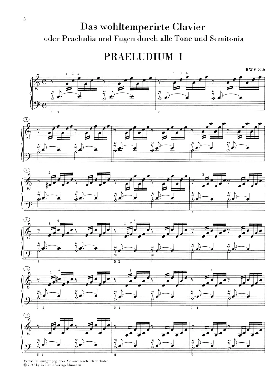Bach: The Well-Tempered Clavier Part I (Hardcover) - Image 2