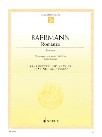 Baermann Romanze (Romance) Clarinet & Piano