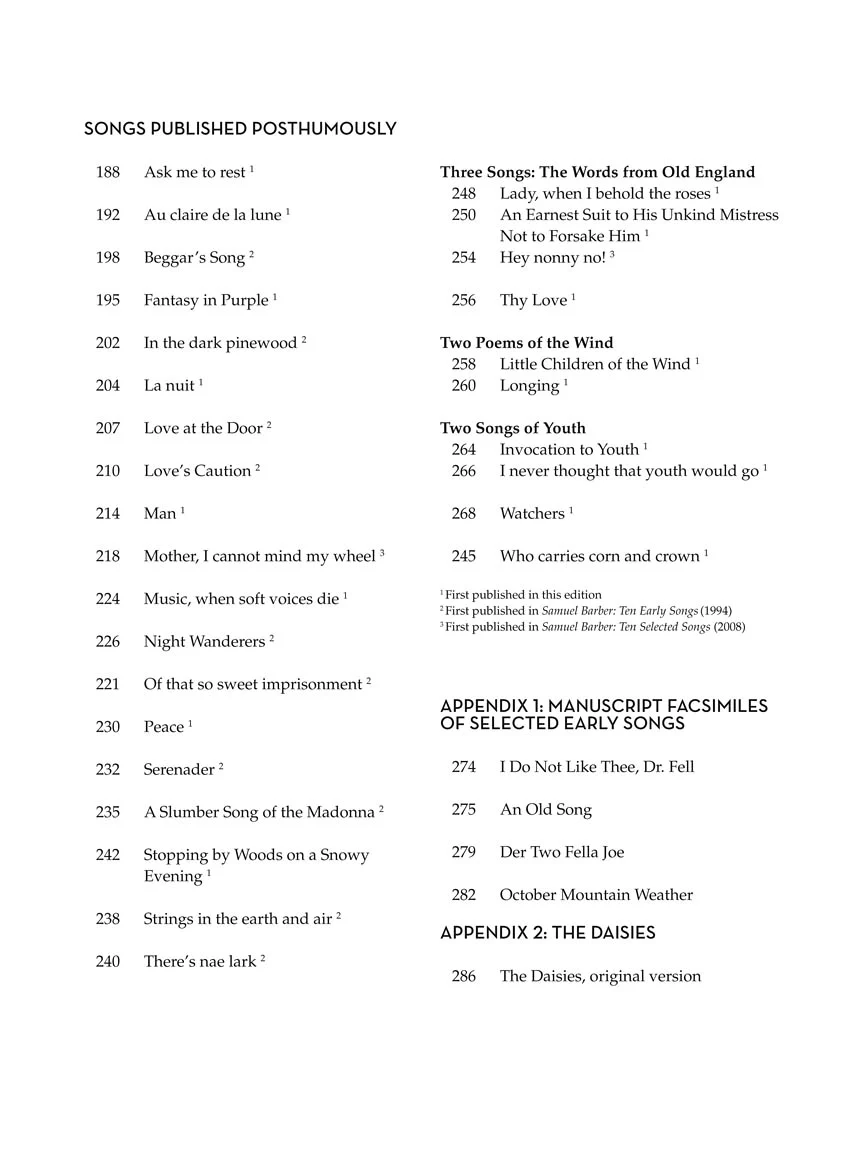 Barber: 65 Songs Medium/Low Voice Edition - Image 9
