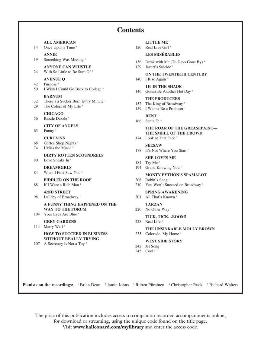Singer's Musical Theatre Anthology Baritone/Bass Volume 5 - Image 3