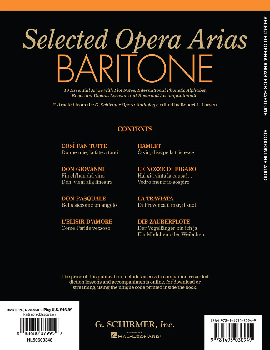Baritone Selected Opera Arias - Image 2