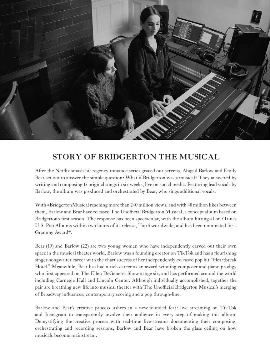 Barlow & Bear: The Unofficial Bridgerton Musical - Easy Piano - Image 2