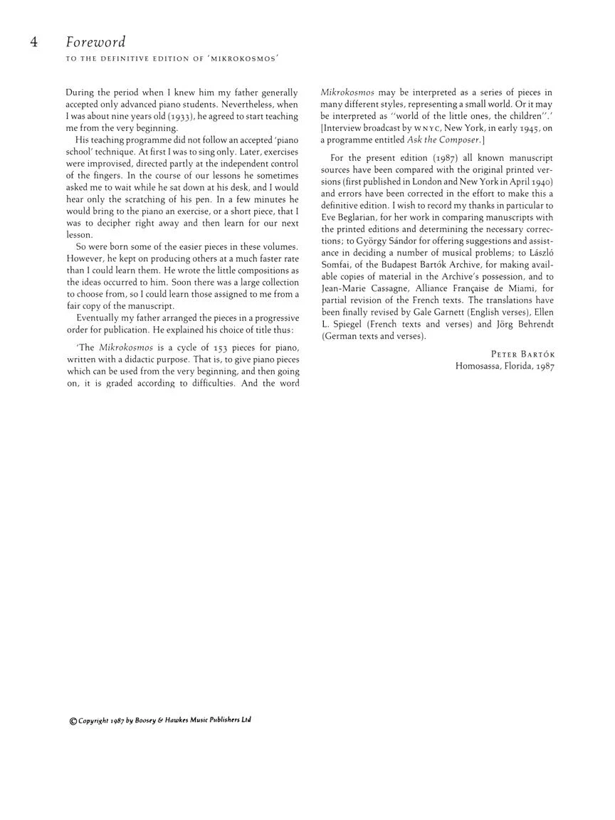 Bartok Mikrokosmos Volume 1 (Pink) - Image 4