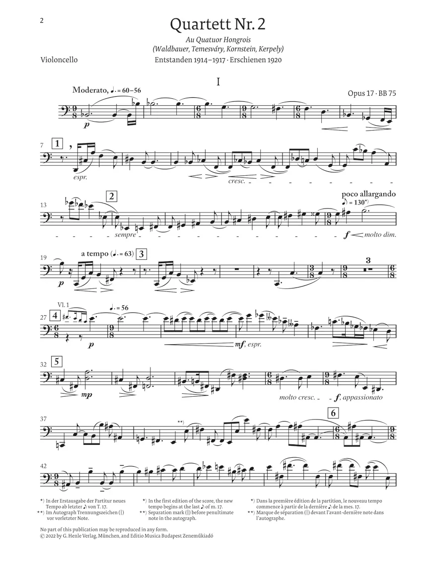 Bartók: String Quartet No. 2, Op. 17 - Image 5