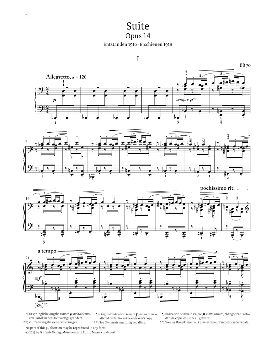 Bartók: Suite, Op. 14 - Image 2