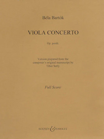 Bartók Viola Concerto, Op. Posth.