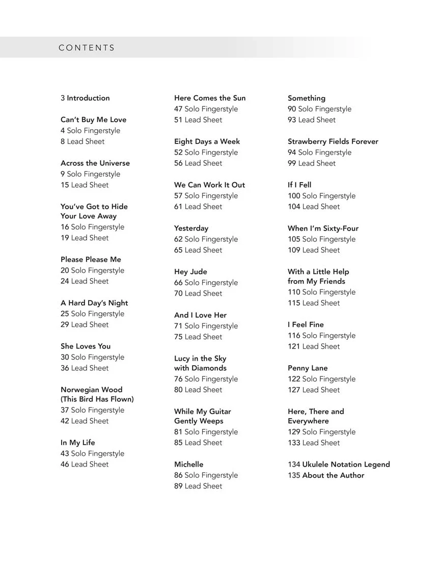 Beatles for Fingerstyle Ukulele - Image 2