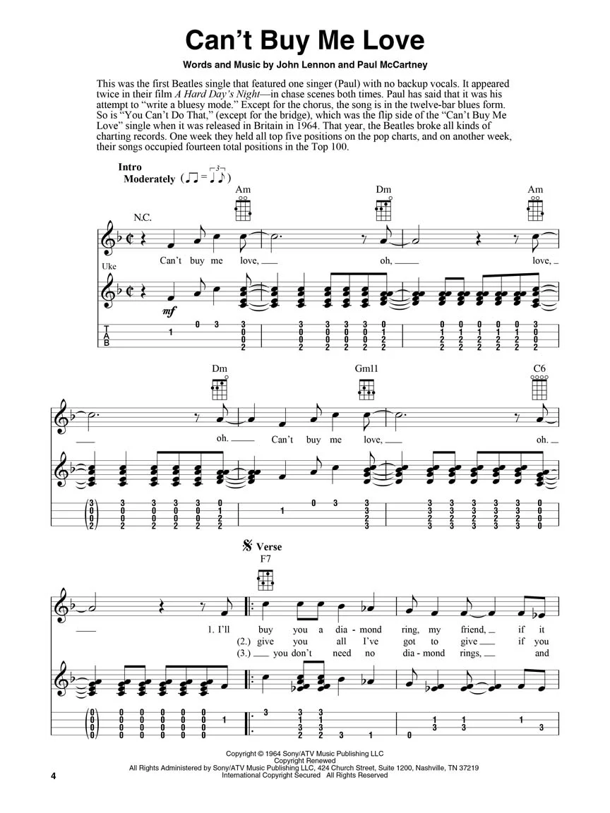 Beatles for Fingerstyle Ukulele - Image 4
