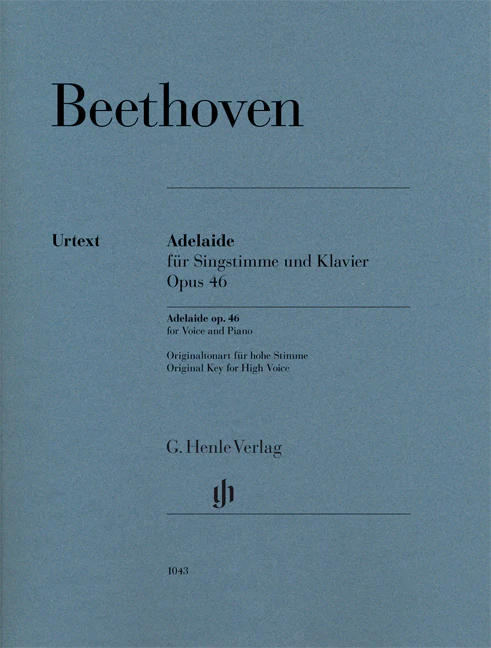 Beethoven: Adelaide, Op. 46 for Voice and Piano