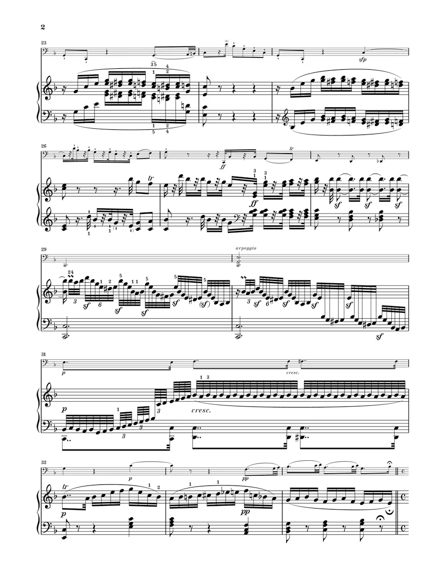 Beethoven: Sonata in F major, Op. 5 No. 1 for Piano and Cello - Image 3