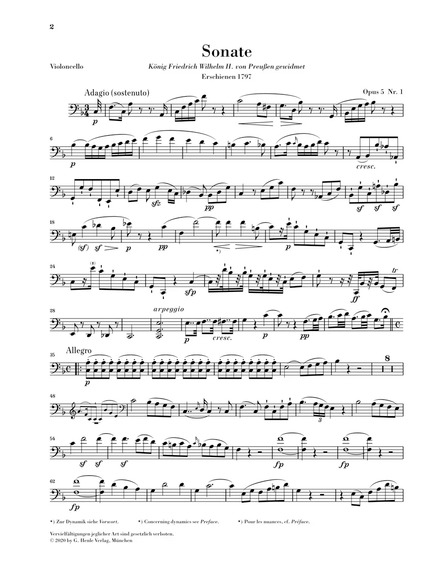 Beethoven: Sonata in F major, Op. 5 No. 1 for Piano and Cello - Image 4