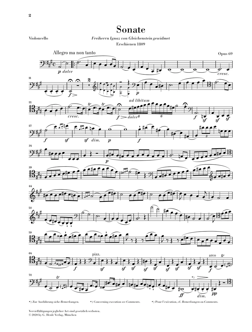 Beethoven: Sonata in A major, Op. 69 for Piano and Cello - Image 5