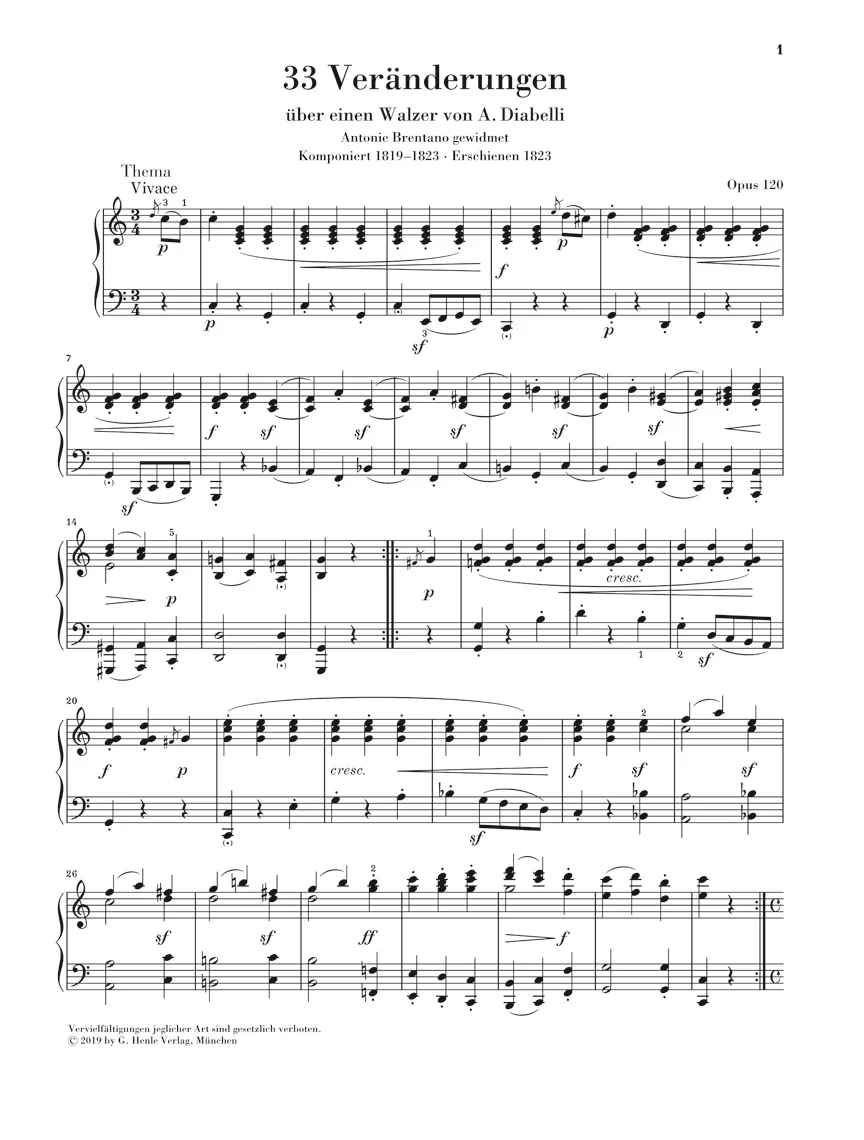 Beethoven: Diabelli Variations, Op. 120 - Image 2