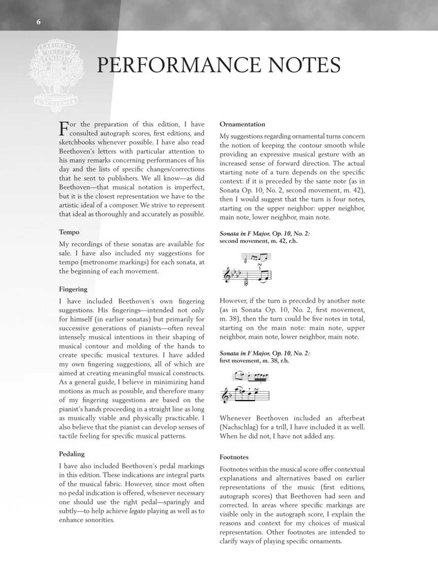 Beethoven - Five Favorite Sonatas - Schirmer Performance Editions - Image 4