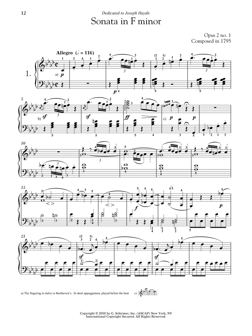 Beethoven - Five Favorite Sonatas - Schirmer Performance Editions - Image 6