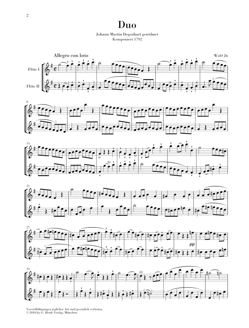 Beethoven: Flute Duo WoO 26 - Image 3