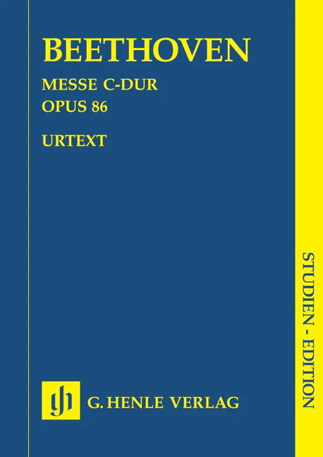 Beethoven: Mass C major, Op. 86 (Study Score)