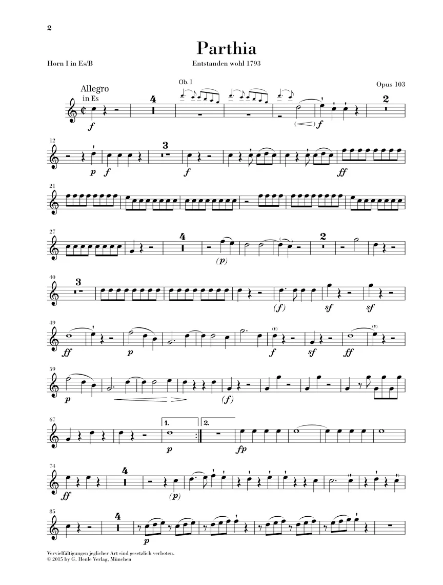 Beethoven: Parthia, Op. 103 and Rondo WoO 25 for Wind Octet - Image 2