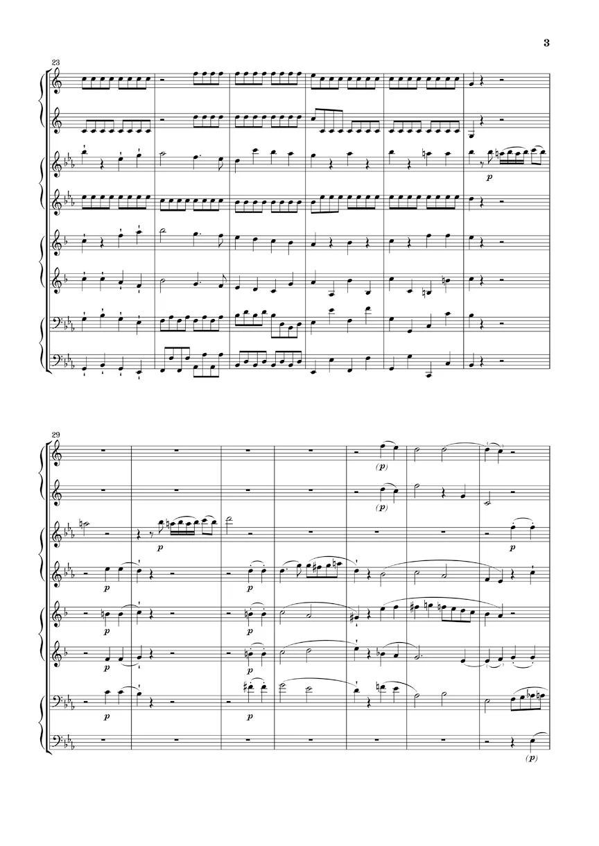 Beethoven: Parthia, Op. 103 and Rondo WoO 25 for Wind Octet (Study Score) - Image 4