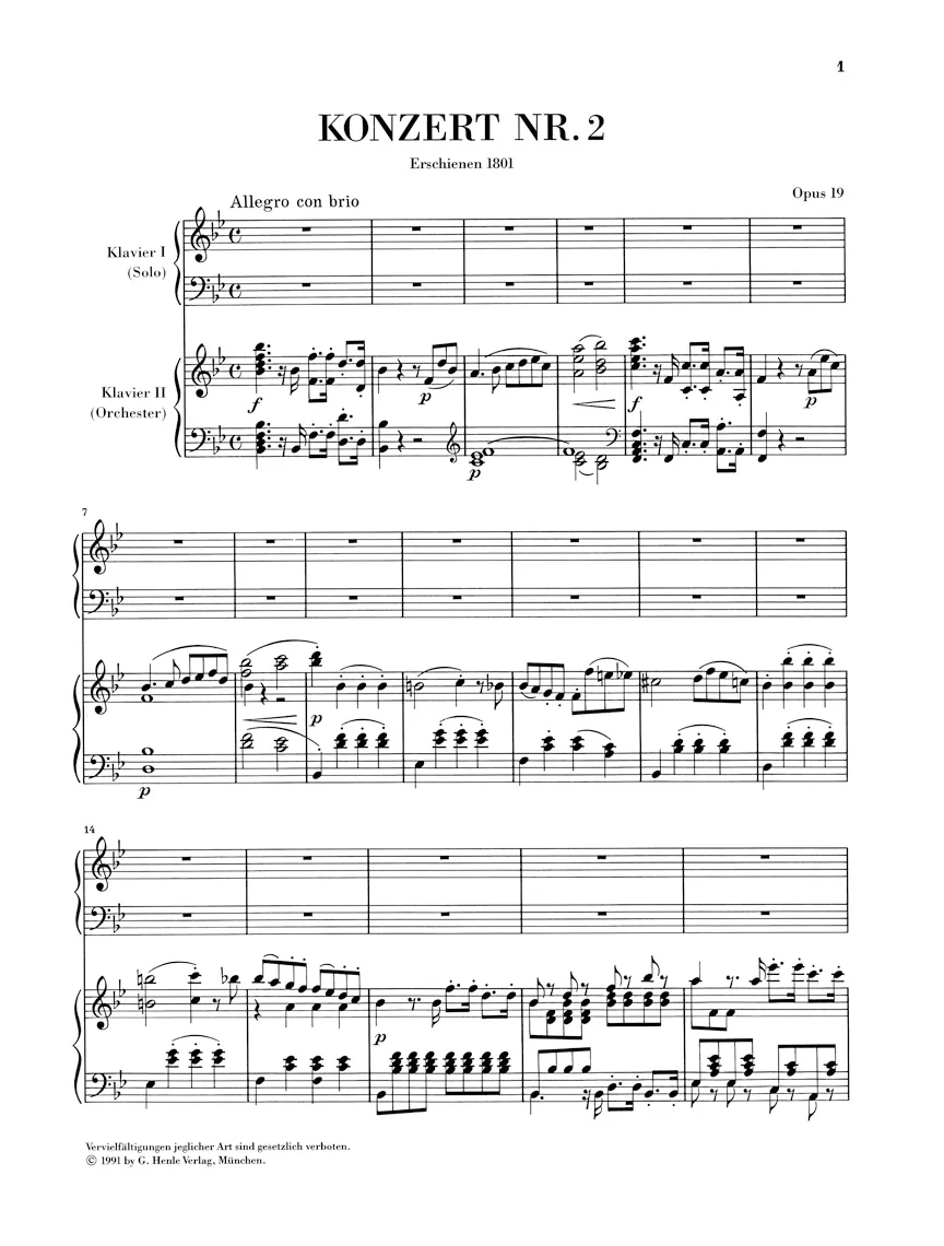 Beethoven: Piano Concerto No. 2 in B flat major, Op. 19 - Image 2