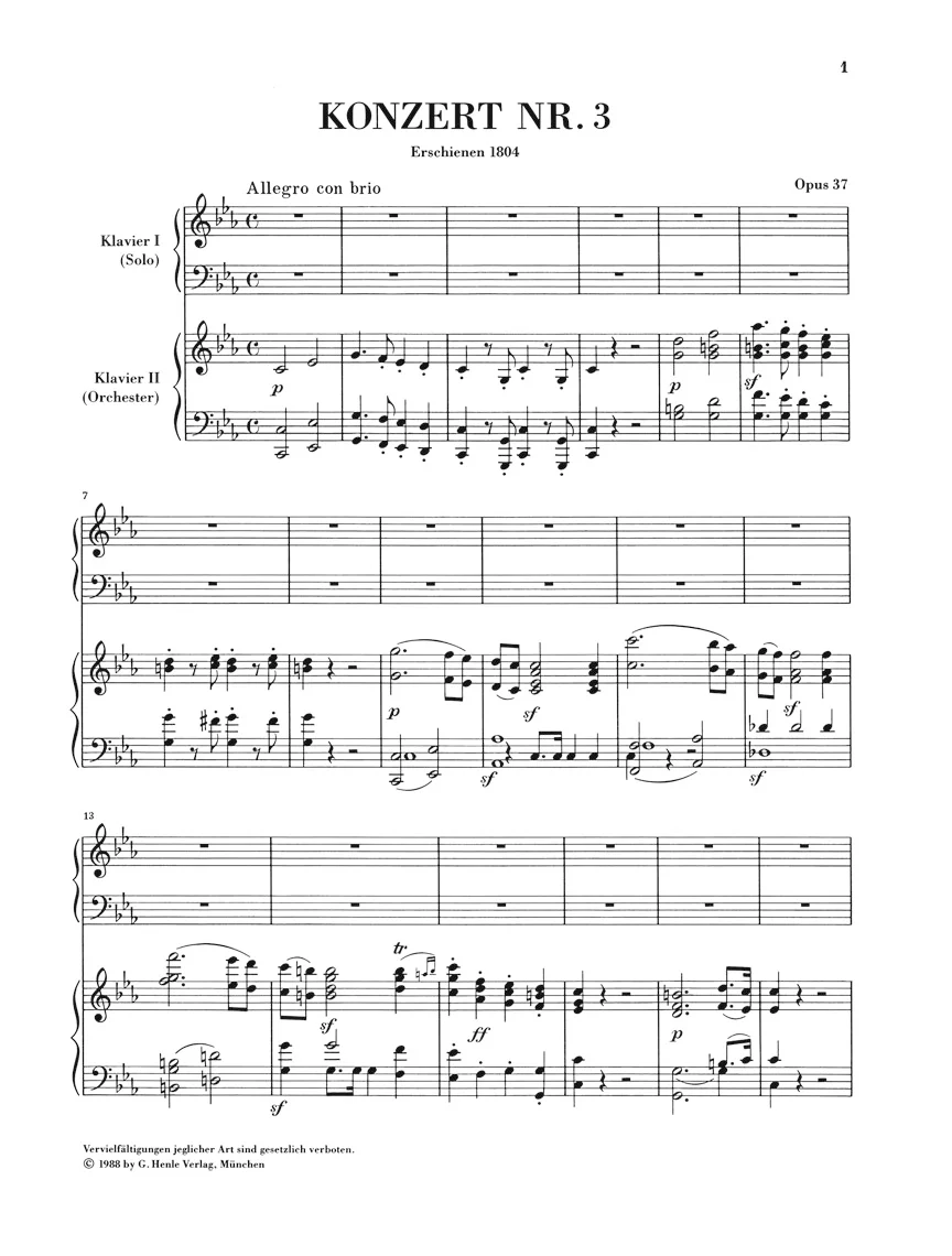 Beethoven: Piano Concerto No. 3 in c minor, Op. 37 - Image 2