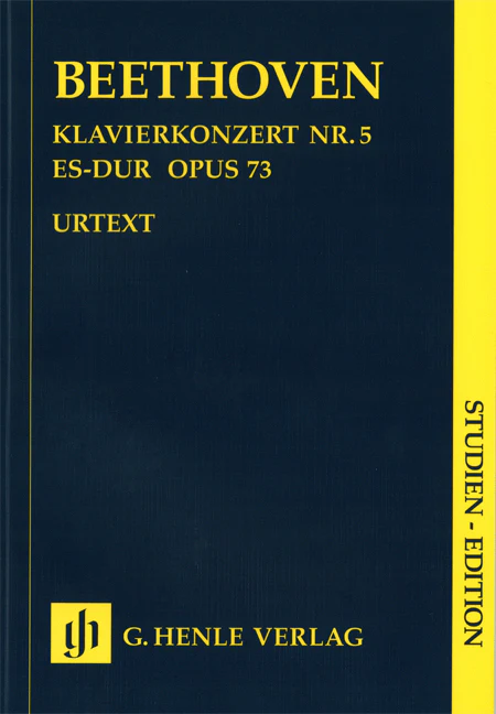 Beethoven: Piano Concerto No. 5 E flat major, Op. 73 (Study Score)