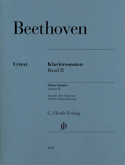Beethoven: Piano Sonatas, Volume II (Without Fingering)