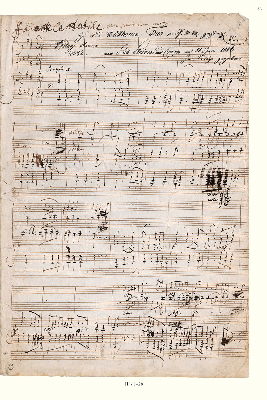 Beethoven: Piano Trio, Op. 97 (Archduke Trio) (Facsimile) (Hardcover) - Image 4