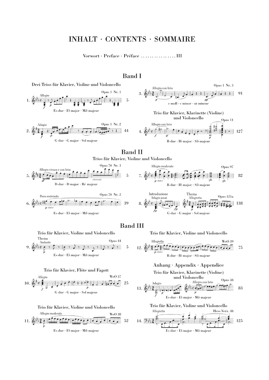 Beethoven: Piano Trios, Volume II (Study Score) - Image 2
