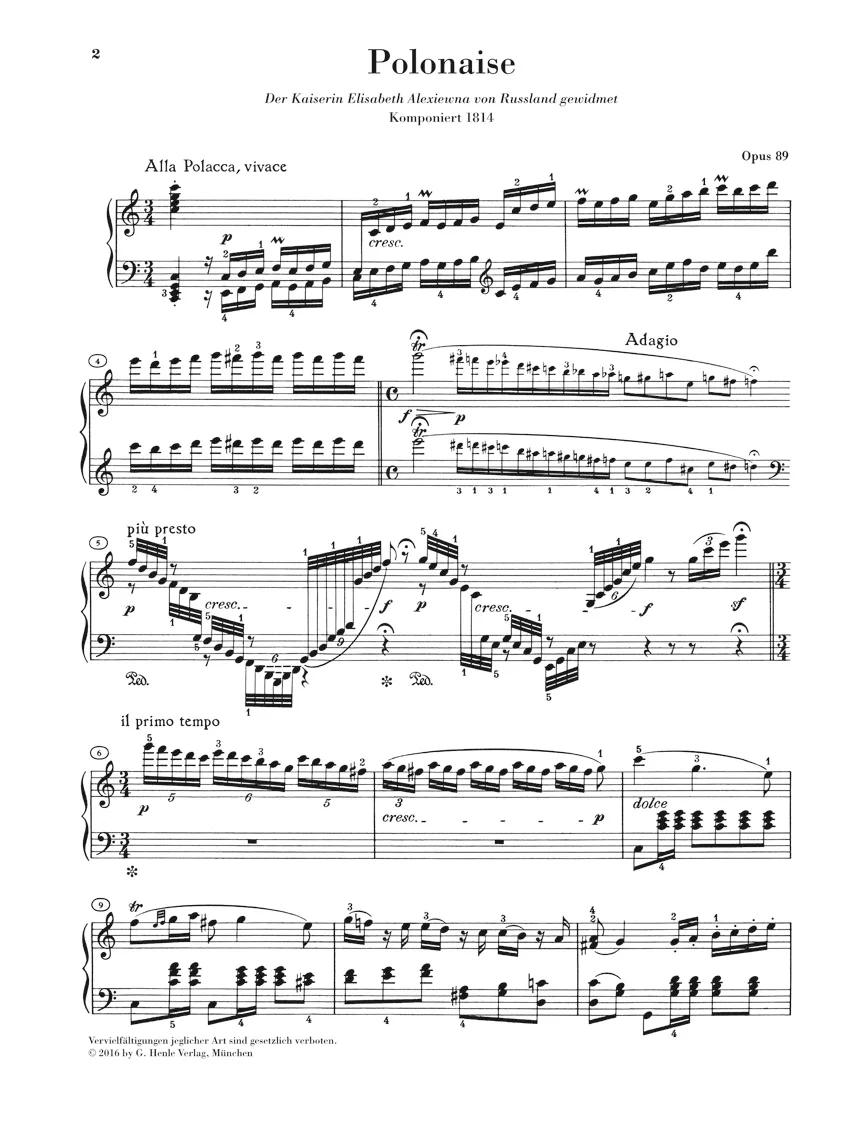 Beethoven: Polonaise in C major, Op. 89 - Image 2