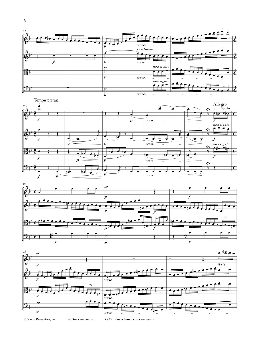 Beethoven: String Quartet in B flat major, Op. 130 and Great Fugue, Op. 133 (Study Score) - Image 3