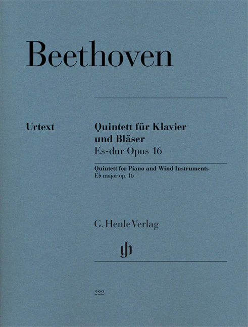 Beethoven: Piano Quintet E flat major, Op. 16 (Version for Wind Instruments)