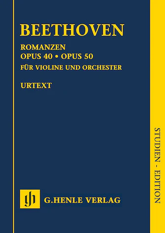 Beethoven: Romances for Violin and Orchestra, Op. 40 & 50 in G and F major (Study Score)