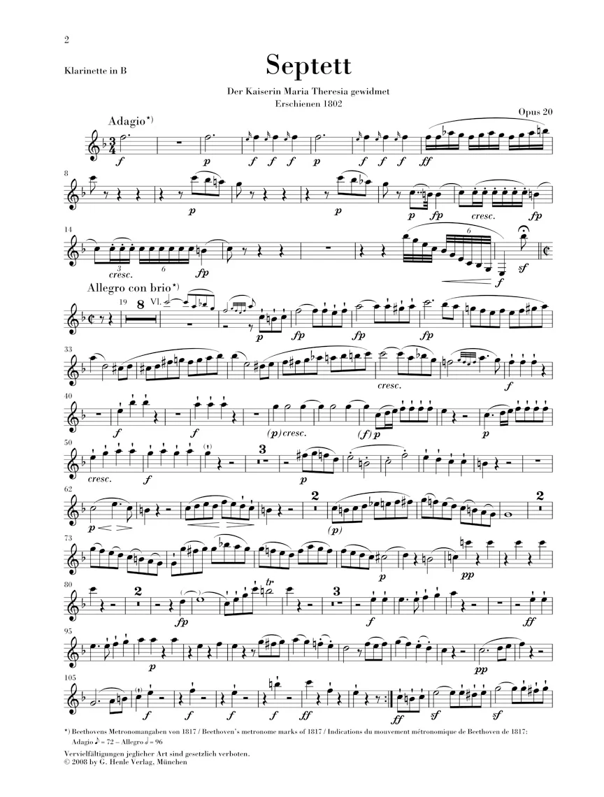 Beethoven: Septet in E flat major, Op. 20 - Image 6