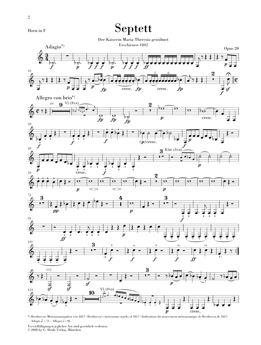 Beethoven: Septet in E flat major, Op. 20 - Image 8