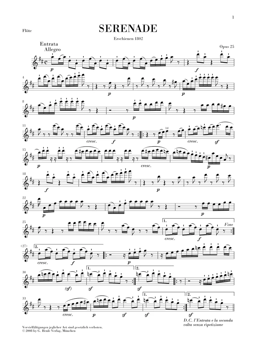 Beethoven: Serenade in D major, Op. 25 - Image 2